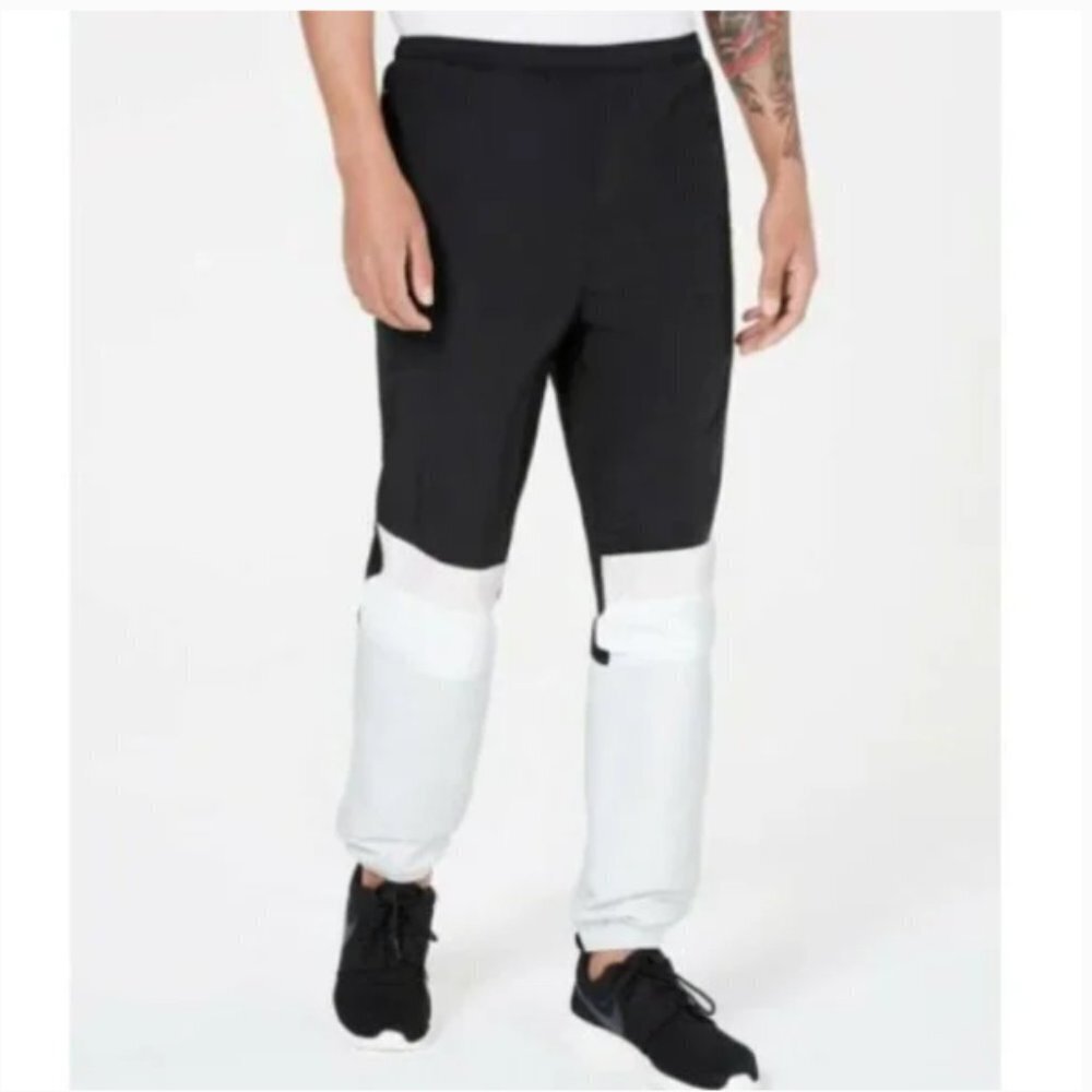 Ideology Men's Colorblock Woven Hookup Track Pants - L